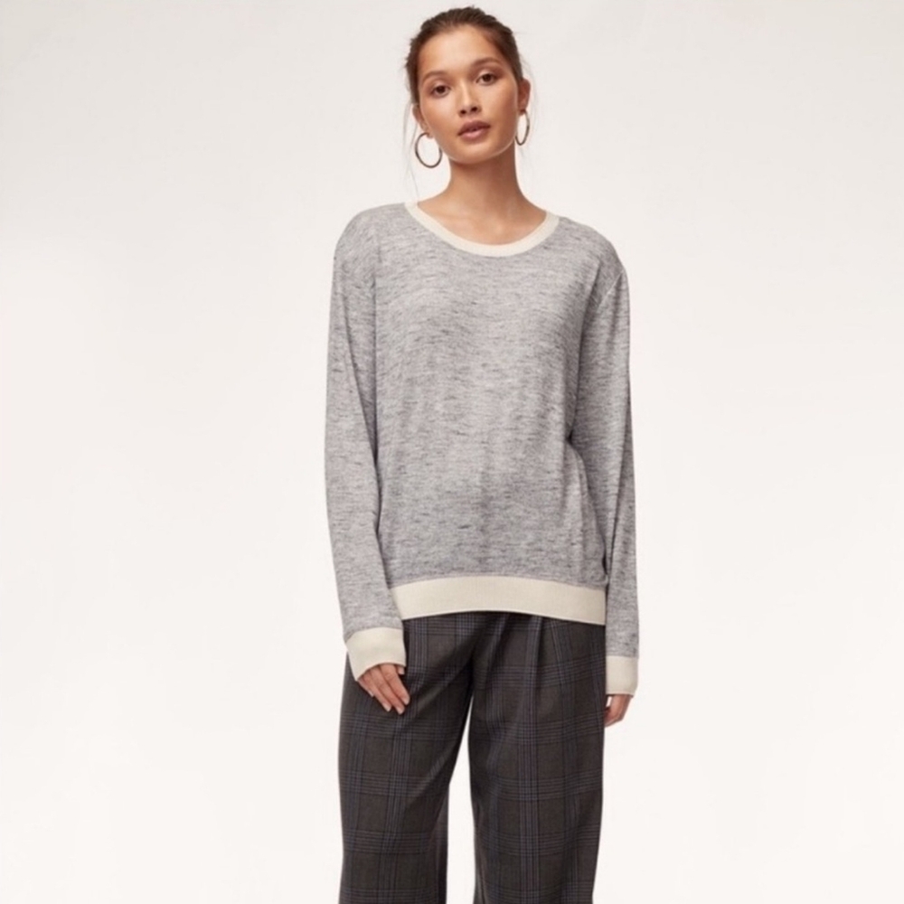 Aritzia Wilfred Berri Pull Over Crew Neck Sweater